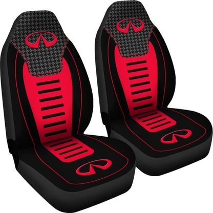 Black And Red Infiniti Car Seat Covers Custom