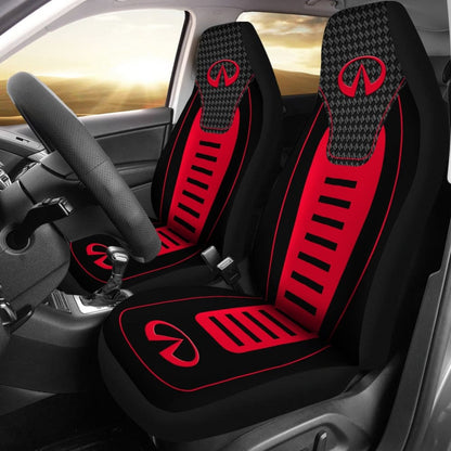 Black And Red Infiniti Car Seat Covers Custom