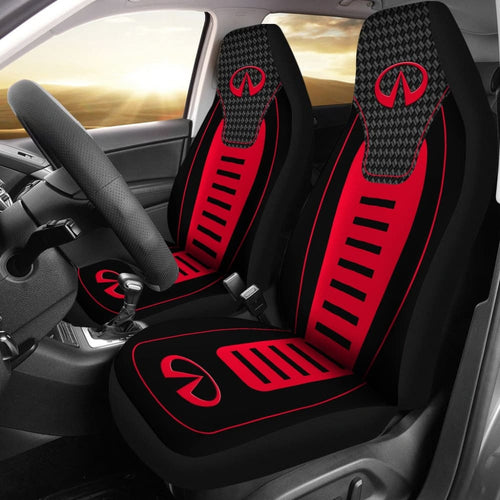 Black And Red Infiniti Car Seat Covers Custom