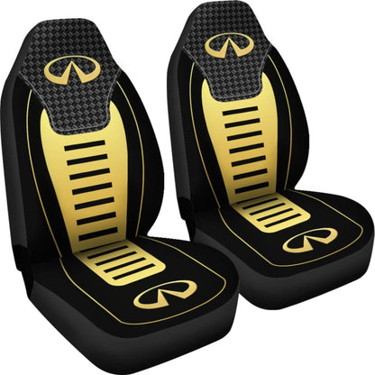Black And Yellow Infiniti Car Seat Covers Custom