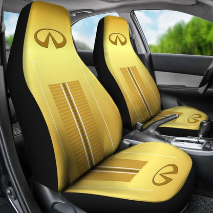 Black And Yellow Infiniti Car Seat Covers Custom