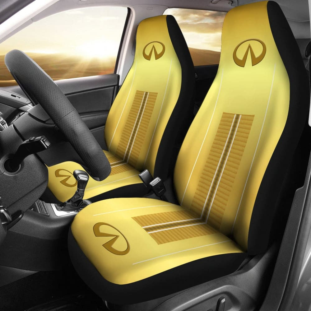 Black And Yellow Infiniti Car Seat Covers Custom