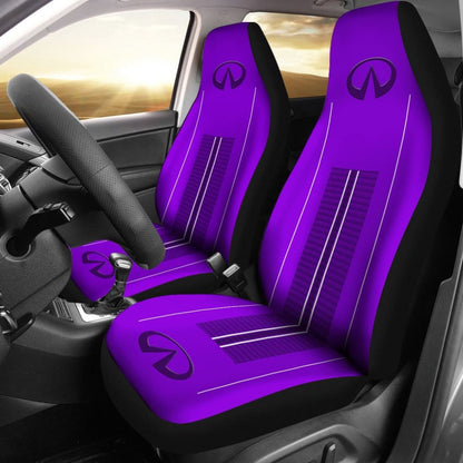 Black And Purple Infiniti Car Seat Covers Custom