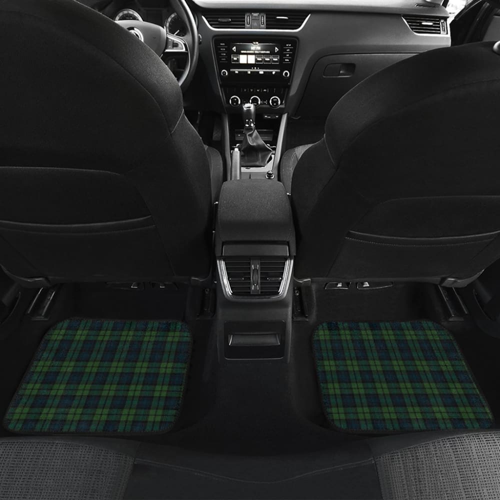 Black Watch Plaid Tartan Car Floor Mats