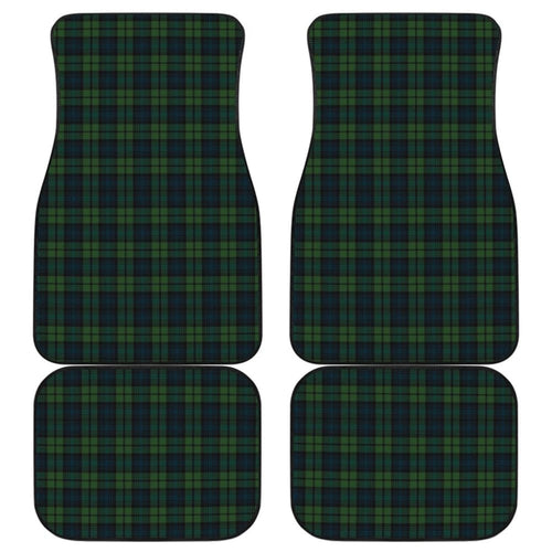 Black Watch Plaid Tartan Car Floor Mats