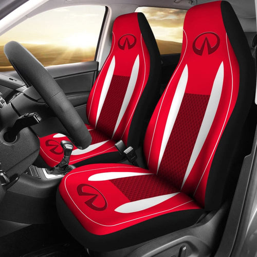 Black And Red Infiniti Car Seat Covers Custom