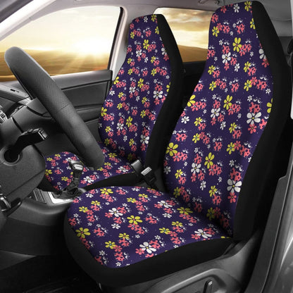 Beautiful Ladybug Funny Flower Print Car Seat Covers