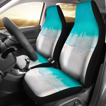 Beautiful Beach Car Seat Covers With Sand And Waves