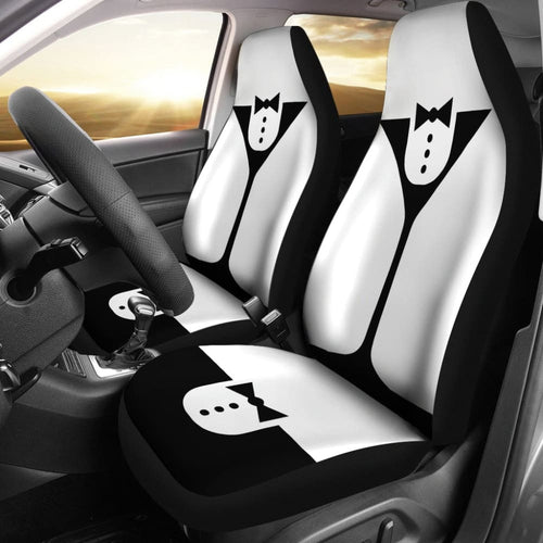 Black And White Cocktail Bartender Car Seat Covers
