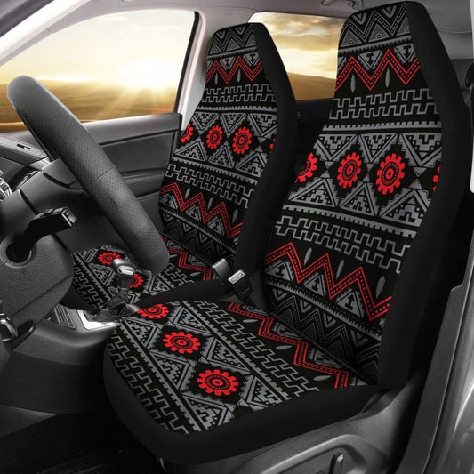 Black Pattern Native Car Seat Cover