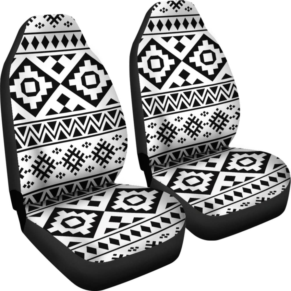 Black And White Aztec Car Seat Covers