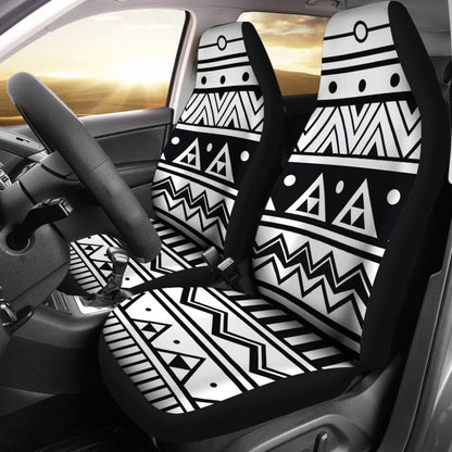 Black And White Aztec Car Seat Covers