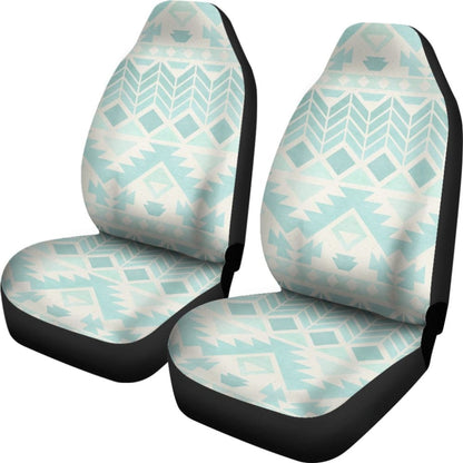 Blue & White Aztec Car Seat Covers