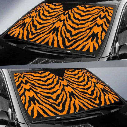 Bengal Tigers Skin Print Pattern Car Auto Sun Shades