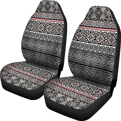 Black And White Car Seat Covers Aztec Design