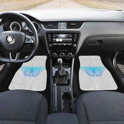 Beautiful Butterfly Blue Custom Car Floor Mats