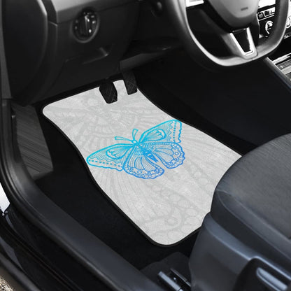 Beautiful Butterfly Blue Custom Car Floor Mats
