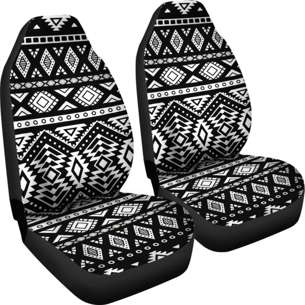Black And White Aztec Design Car Seat Covers