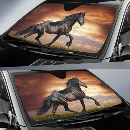 Black Horse Car Sun Shade
