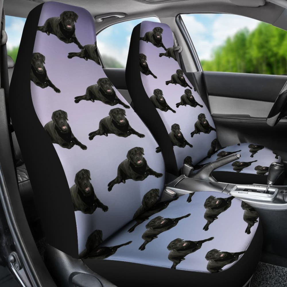Black Lab Car Seat Cover