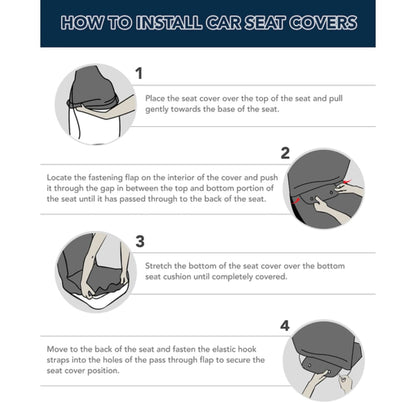 Black & White Sugar Skulls Car Seat Covers Set