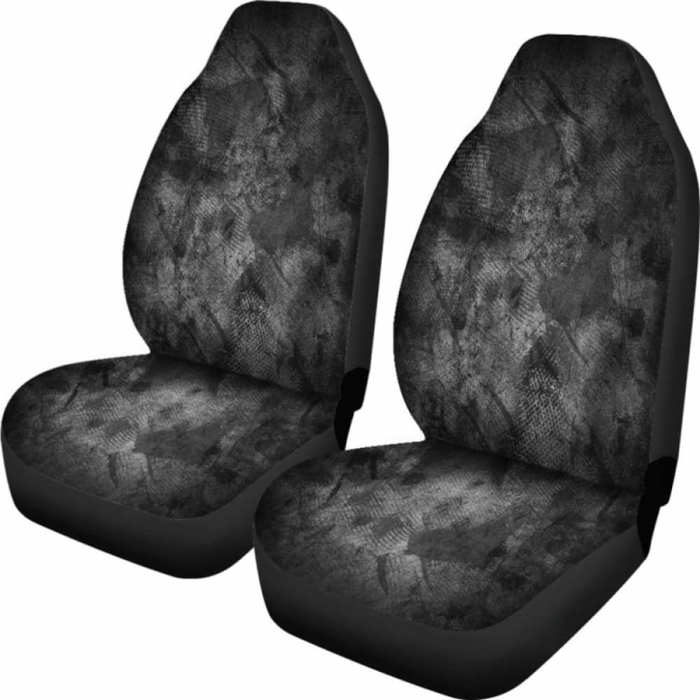 Black Grunge Car Seat Covers