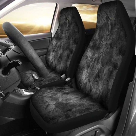 Black Grunge Car Seat Covers