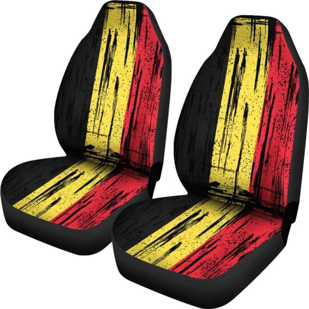 Belgium Grunge Flag Car Seat Cover