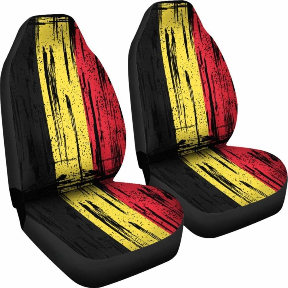 Belgium Grunge Flag Car Seat Cover