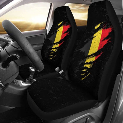 Belgium In Me Car Seat Covers - Special Grunge Style (Set Of Two)