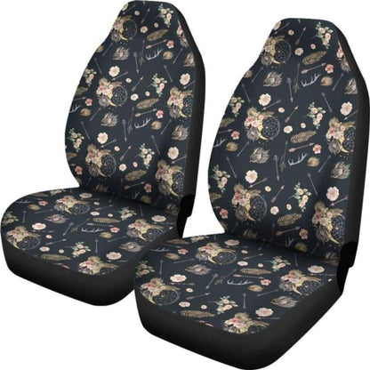 Black With Boho Dreamcatcher Pattern Car Seat Covers