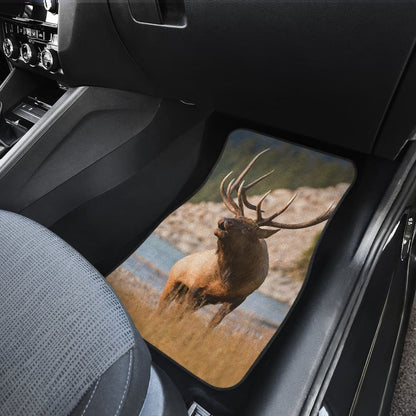 Beautiful Elk on River Car Floor Mat