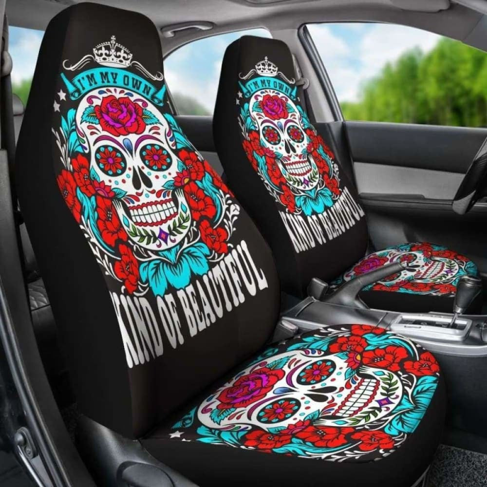 Beautiful Sugar Skull Car Seat Cover