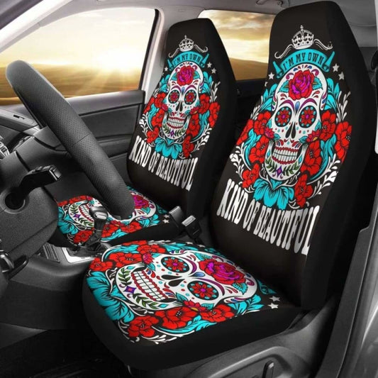 Beautiful Sugar Skull Car Seat Cover