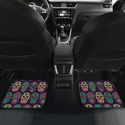 Set Of Pcs Sugar Skull Car Mats