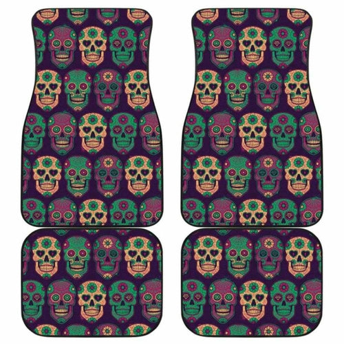 Set Of Pcs Sugar Skull Car Mats