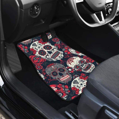 Set Of Pcs Sugar Skull Car Mats