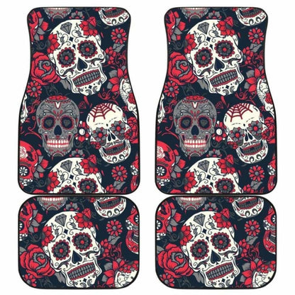 Set Of Pcs Sugar Skull Car Mats