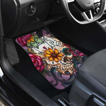 Set Of Pcs Sugar Skull Car Mats